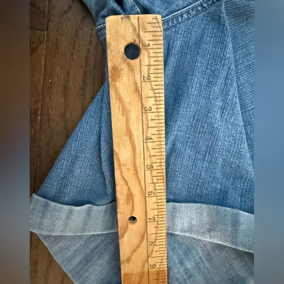 Lee Women's Comfort Waistband Shorts Stretch Denim Sz 18 Plus Cargo Pockets Y2k - Picture 9 of 10